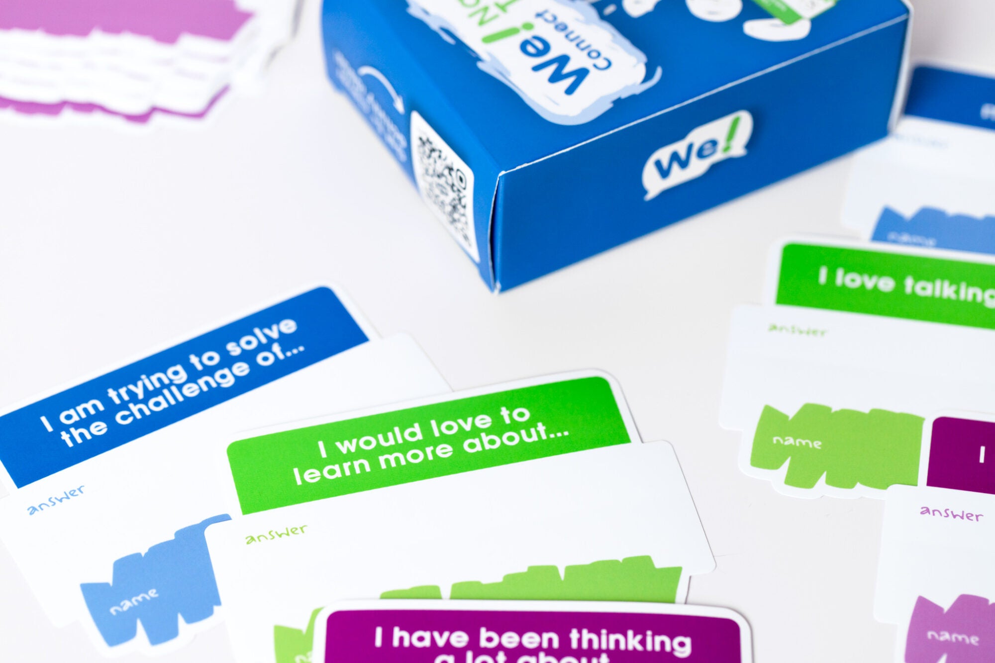 We! Connect Sticker Nametags