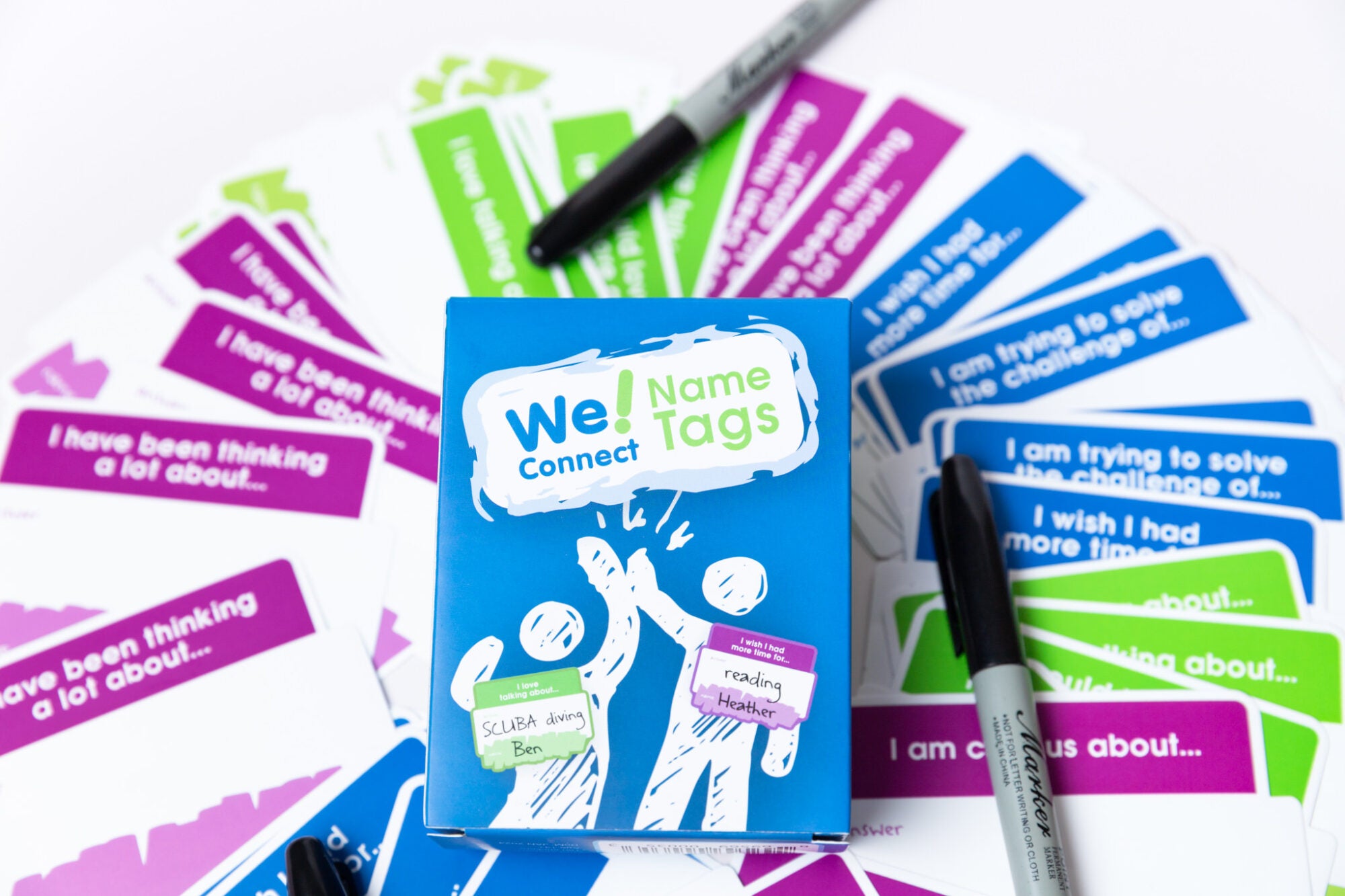 We! Connect Sticker Nametags